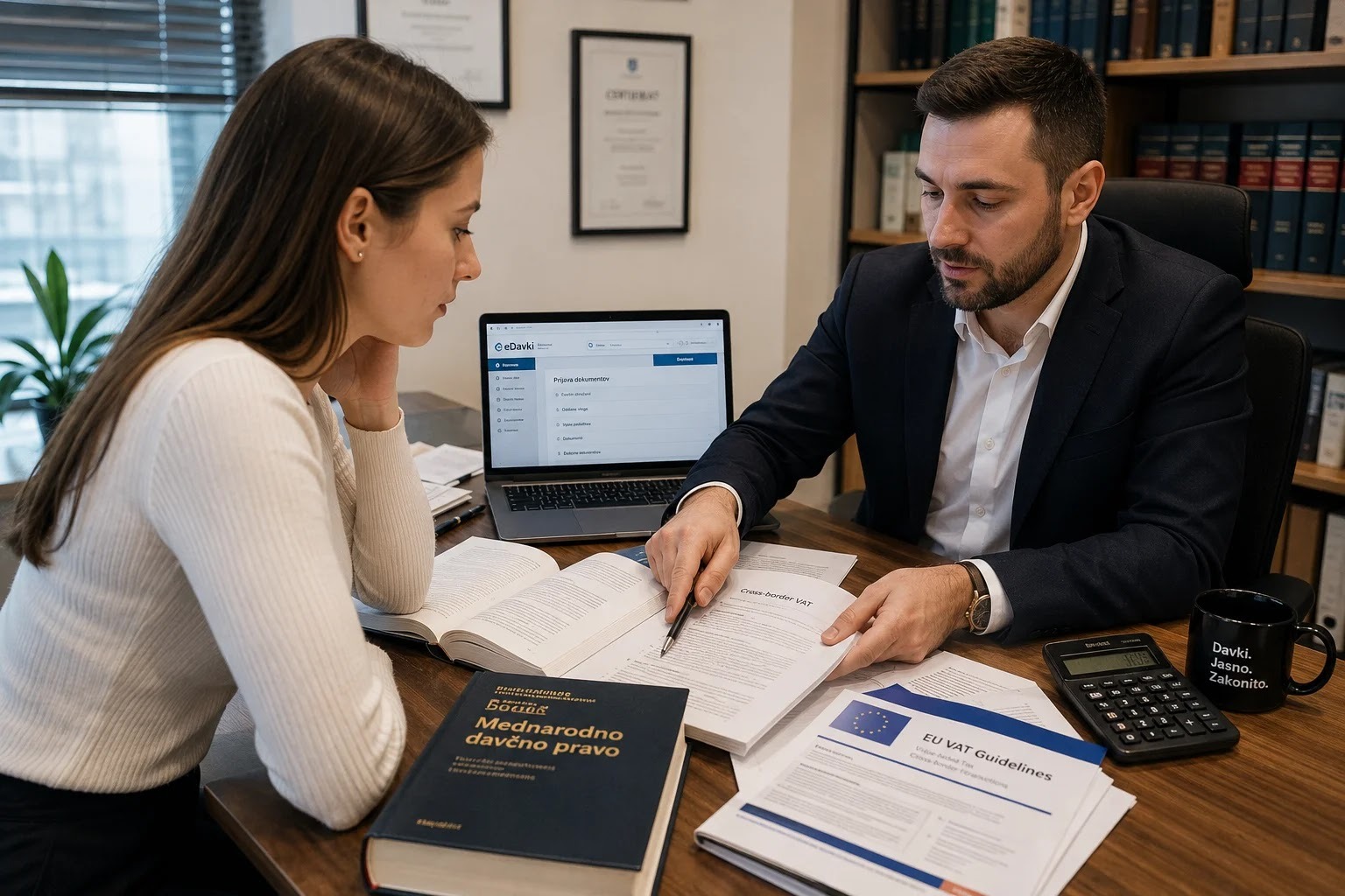 Consulting an accountant about VAT with foreign clients