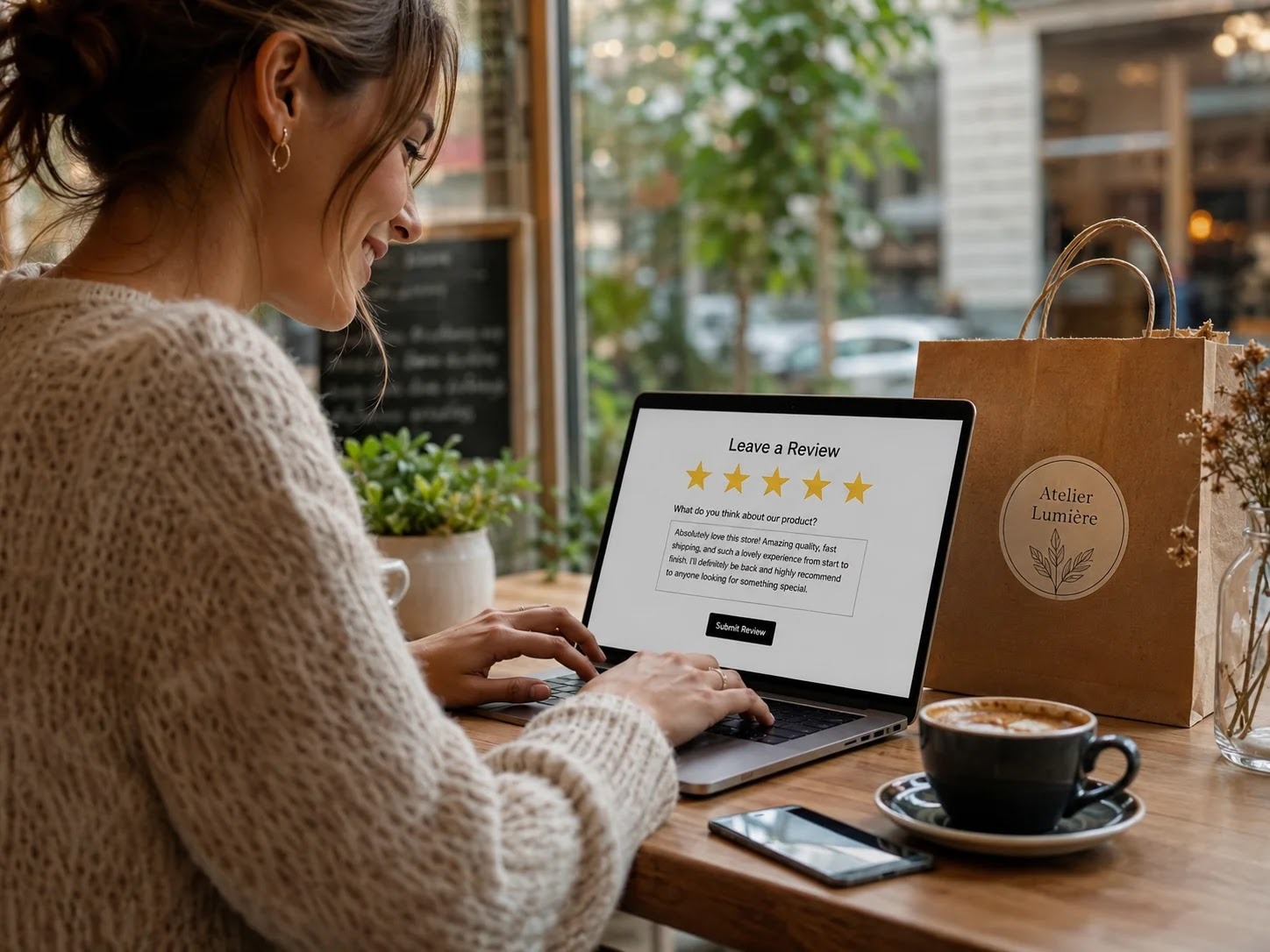 A satisfied client gives a referral and a review