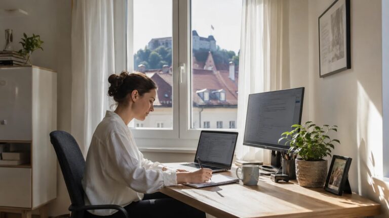 Delo na daljavo Slovenija – delovno mesto v coworkingu makerSP_CE