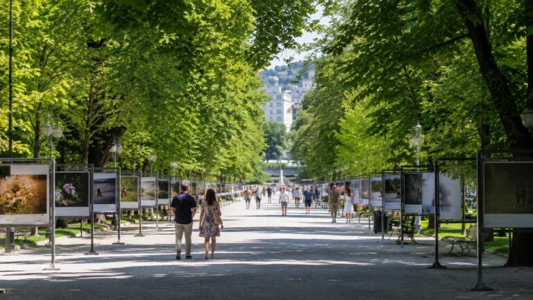 Park Tivoli Ljubljana – Jakopicevo sprehajalisce z razstavo na prostem