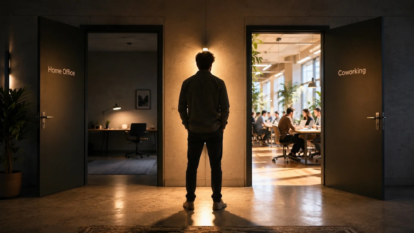 A comparison of working from home and a coworking space