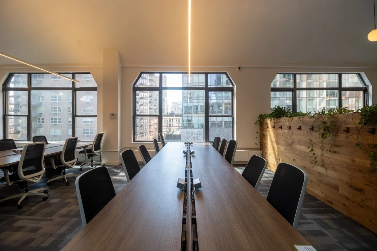 A quiet zone for work in a coworking space
