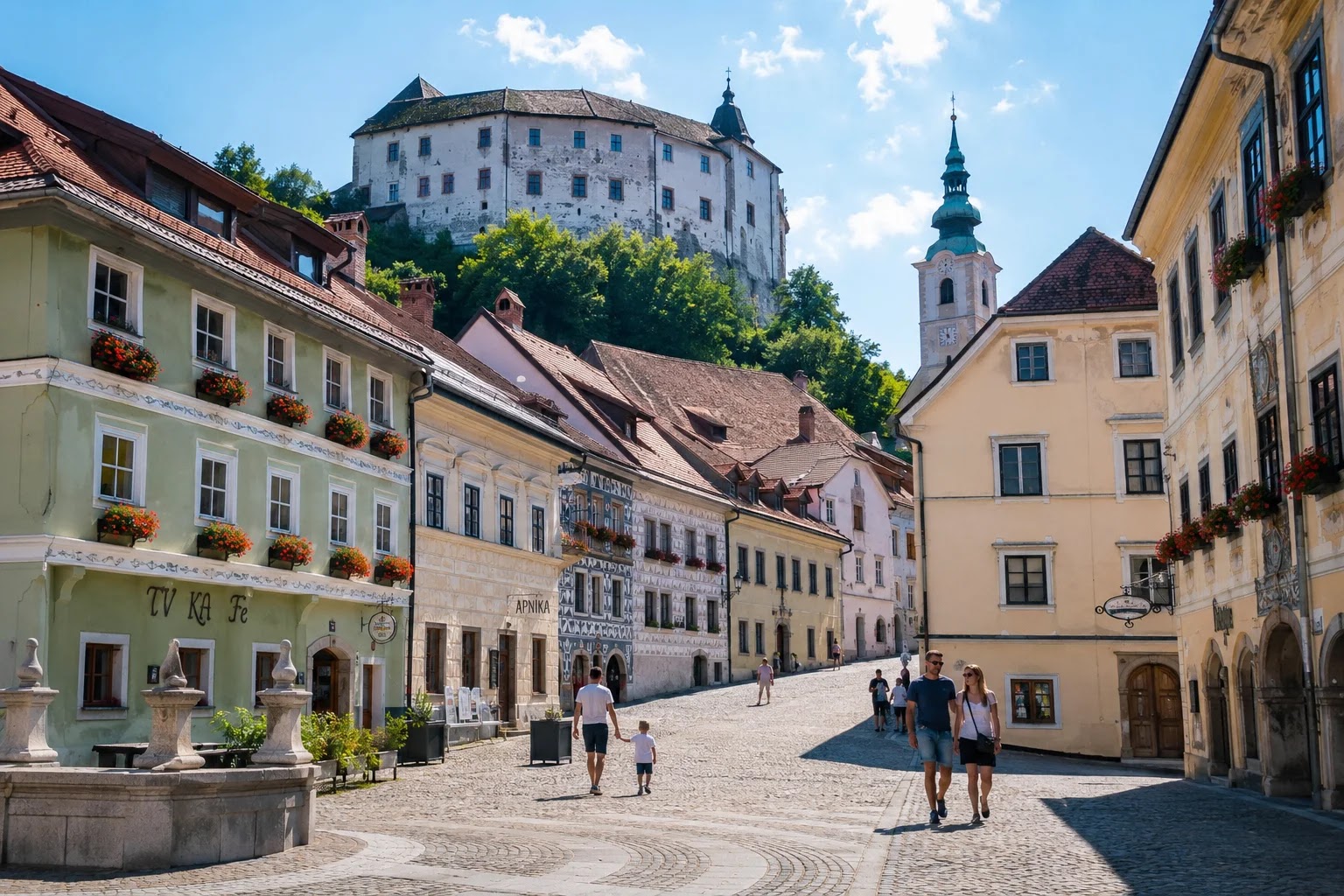 Srednjeveški mestni trg Škofje Loke