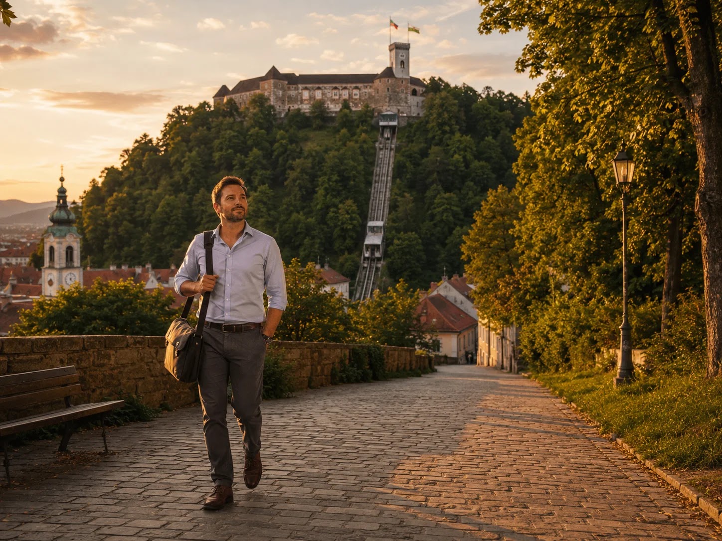 Commute home past Ljubljana Castle