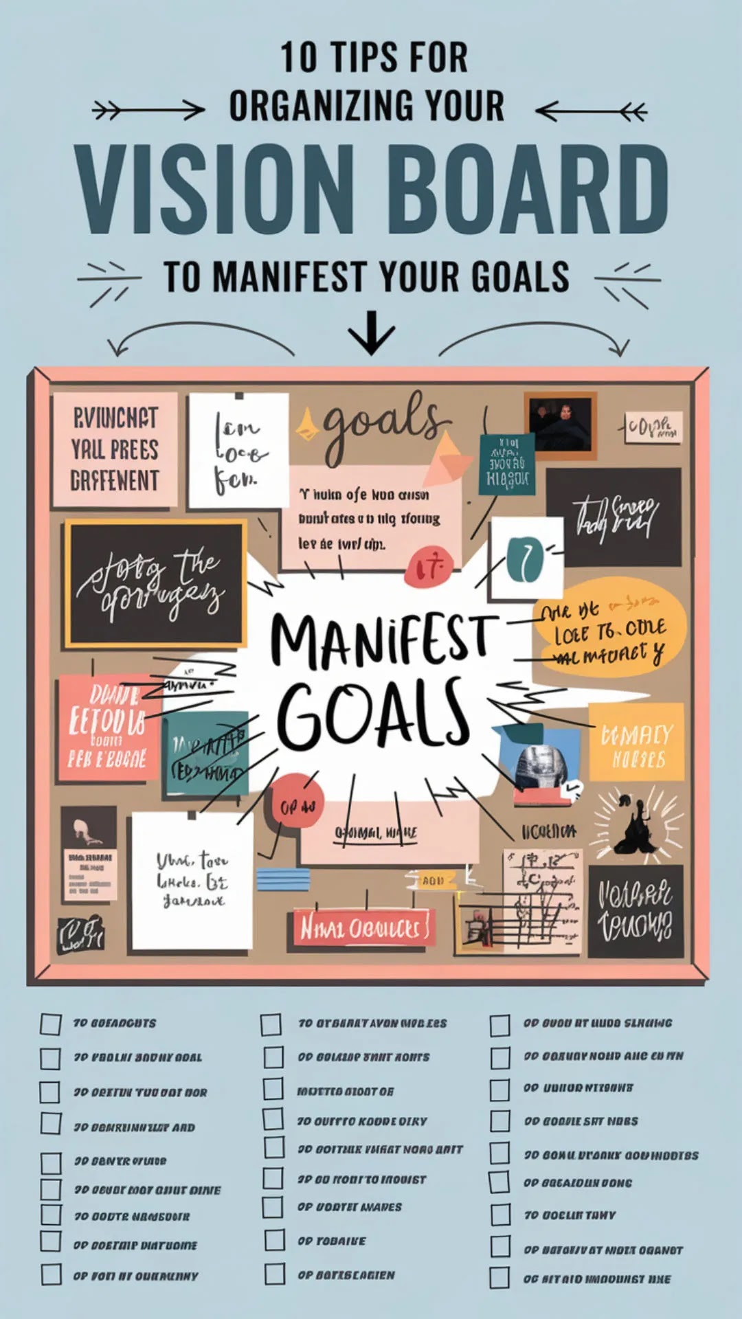 A vision board for startup founders