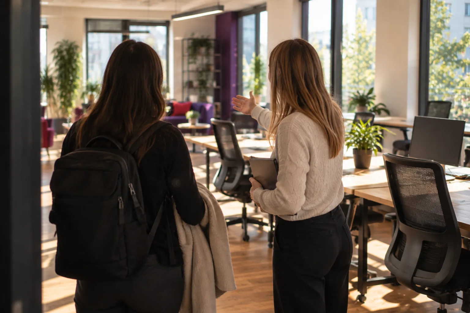 Prvi dan v coworkingu – novemu članu pokažemo delovno mizo v prostoru makerSP_CE v Ljubljani